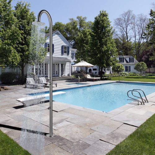 Doccia Curva Per Piscina Inox 316l Satinato Sined Doccia Palau Inox