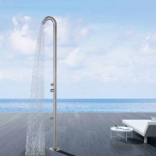 Doccia Esterna Acqua Calda e Fredda Inox 316l Sined Doccia Quartu Inox