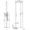 DOCCIA BUDONI INOX 100x100