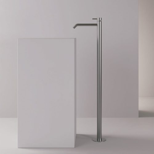 Rubinetto freestanding inox in acciaio inox 316L per vasche e lavabi