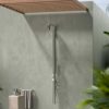 DOCCIA CHIA PARETE INOX Ambientata 100x100