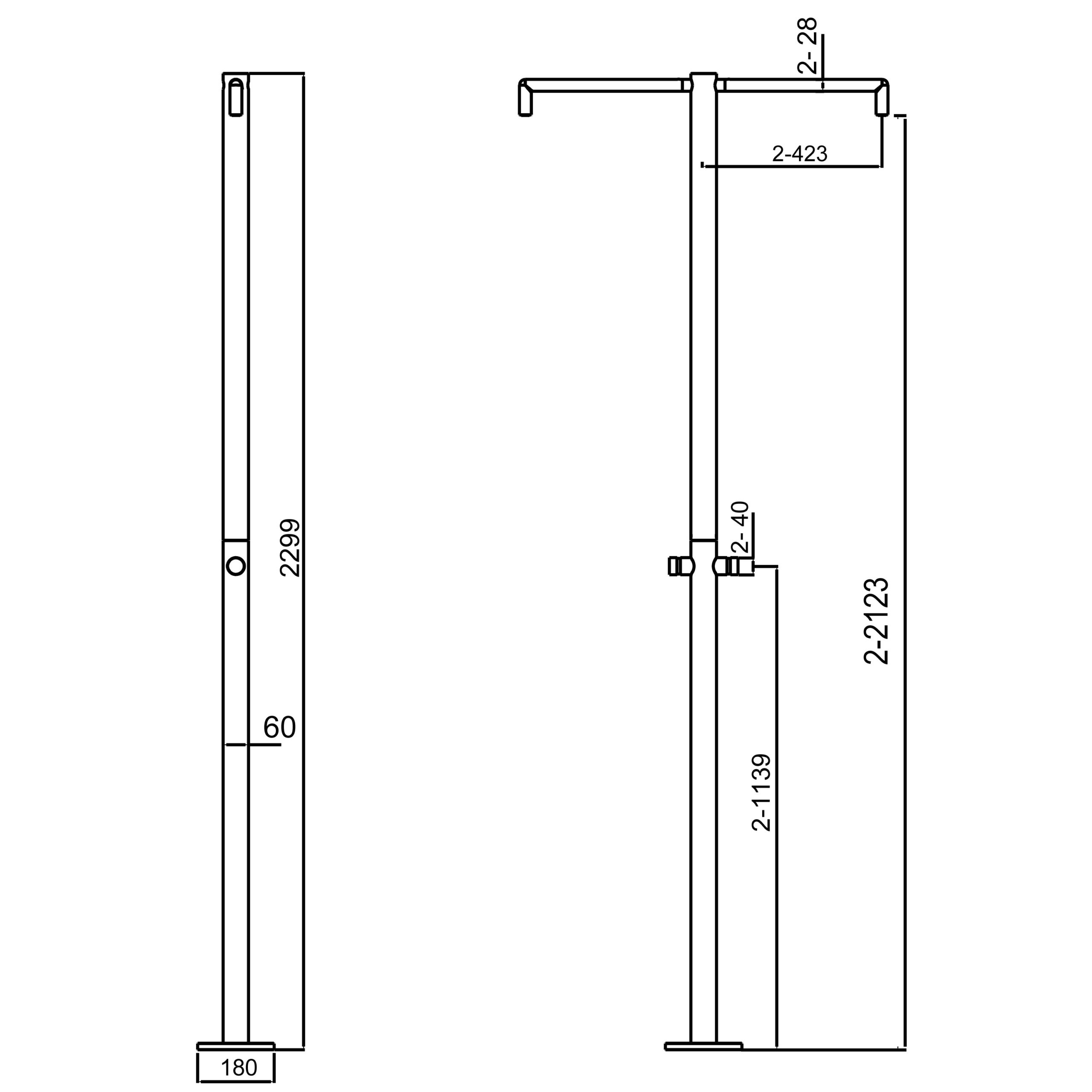 DOCCIA INOX BICEFALO 1 Scaled