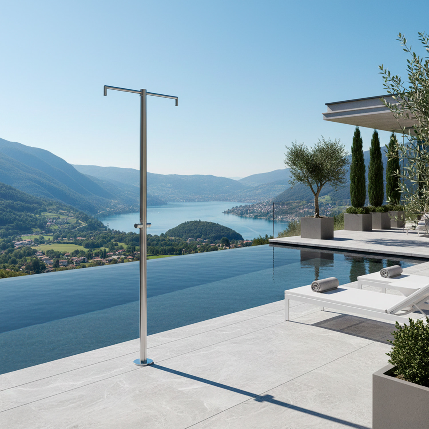 DOCCIA INOX BICEFALO Ambientata