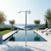 Doccia Esterna Acqua Fredda 3 Soffioni Sined Doccia Inox Cerbero 3t DOCCIA INOX CERBERO 3T Ambientata 100x100