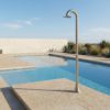 DOCCIA INOX LUNA TMP INOX Ambientata 100x100