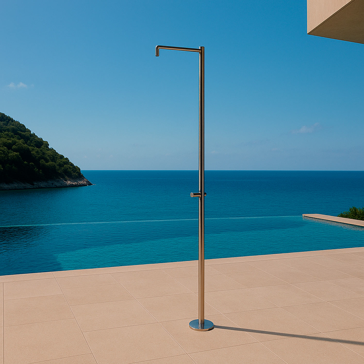 DOCCIA INOX MONOCOLO 4