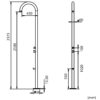 DOCCIA-OLBIA-INOX DOCCIA OLBIA INOX 100x100