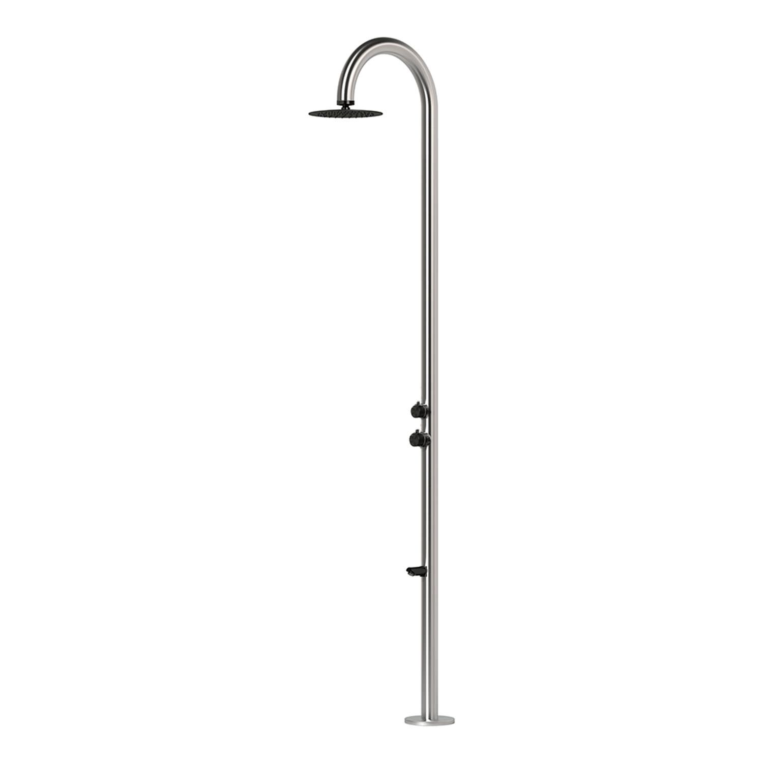DOCCIA PALAU DUO INOX NERA