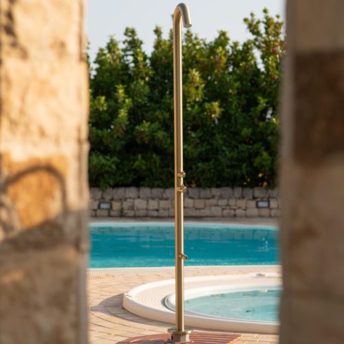 Doccia Esterna Acqua Calda e Fredda Sined Doccia Quartu Oro