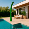 Doccia solare 40L PEHD soffione 15cm acqua calda solare facile RIOXXL DOCCIASOLARE RIOXXL VERDE Ambientata 100x100