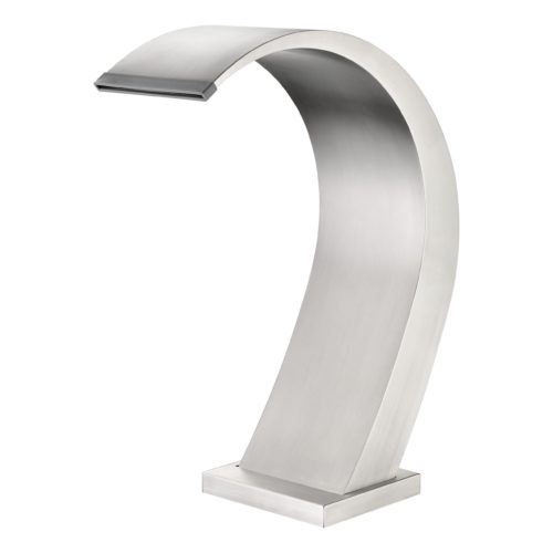 Cascata per piscina in acciaio inox 316 colore argento lucido