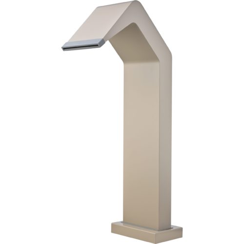 Cascata per piscina beige in acciaio 316 alta 68 cm design elegante