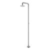 Doccia per piscina in acciaio 316 colore acciaio con diffusore orientabile IMEX GPO006 AC 100x100