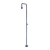 Doccia piscina blu in acciaio 316 con diffusore orientabile e rubinetto monoforo IMEX GPP001 AAO 100x100