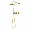 Kit doccia incasso a parete acqua fredda 25 cm oro acciaio inox 316L KIT DOCCIA PARETE ACQUA FREDDA 25 ORO 100x100