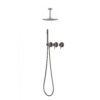 Kit doccia a soffitto corto 30 cm canna di fucile in acciaio inox 316L KIT DOCCIA SOFFITTO CORTO 30 CANNA FUCILE 100x100