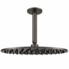 Kit braccio e soffione soffitto 30 cm acciaio inox 316L canna fucile KIT SOFFITTO SOFFIONE LEVANTE CORTO 30 CANNAFUCILE 100x100