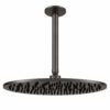 Kit doccia a soffitto inox satinato in acciaio 316L con soffione 30 cm e braccio lungo KIT SOFFITTO SOFFIONE LEVANTE LUNGO 30 CANNAFUCILE 100x100