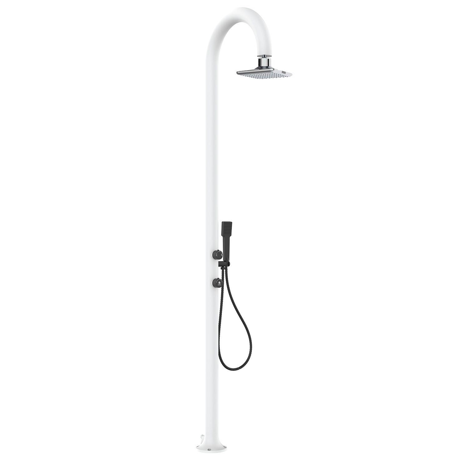 LUNA ALU D BIANCA LED