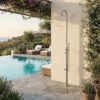 Doccia piscina inox in acciaio inox 316L resistente a salsedine e chimici MX1006 INOX Ambientata 100x100