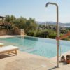 Doccia piscina-giardino inox acciaio inox 316L miscelatore caldo-freddo doccetta MX1017 INOX Ambientata 100x100