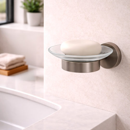 Porta sapone da muro in acciaio inox 316L oro rosa resistente alla corrosione