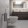 Portaspaazzolino bagno oro rosa in metallo resistente con finitura elegante PORTA SCOPINO LEVANTE CANNA FUCILE Ambientata 100x100