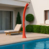 Doccia solare rossa 40L PEHD esterni getto soft senza corrente RIOXXL SS0935XXL RED Ambientata 100x100