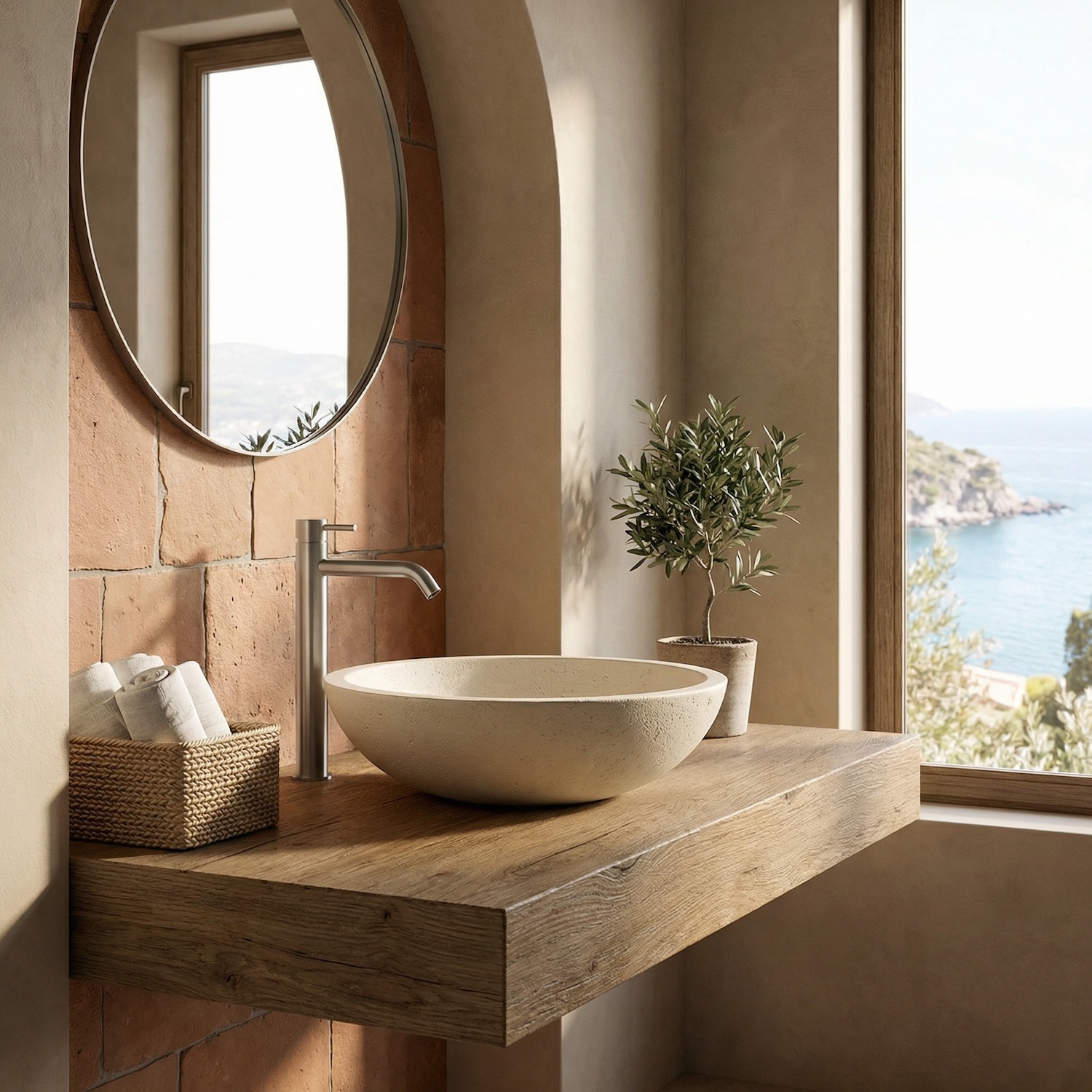 RUBINETTO-LAVABO-LEVANTE-ALTO-CANNA-FUCILE-ambientata RUBINETTO LAVABO LEVANTE ALTO CANNA FUCILE Ambientata